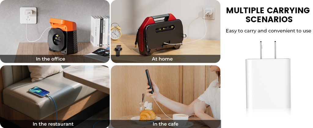 ETENWOLF 30W USB C Charger used in office, home, restaurant, and cafe for S6 and phones
