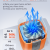 ETENWOLF Air 3 High Airflow Pump: 360L/min Ultra-Fast Inflation ETENWOLF Air 3 electric air pump with a clear internal fan view showing 360L/min and 95 Gallon/MIN airflow compared to other standard 180L/min pumps