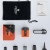 ETENWOLF Air 3 Unboxing: Full Package List & Accessories ETENWOLF Air 3 package contents including orange mini pump, retail box, black drawstring storage bag, user manual, USB-C cable, and 5 nozzles