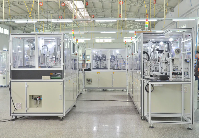 ETENWOLF automated manufacturing production line and smart assembly equipment for portable air compressors.