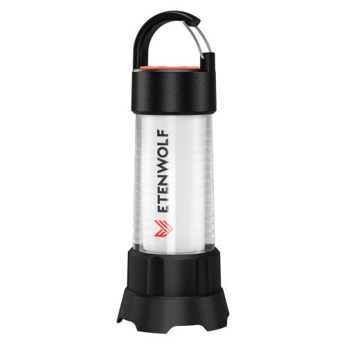 ETENWOLF CL5 2-in-1 LED Camping Lantern and Flashlight with 5200mAh battery and magnetic base.