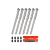 ETENWOLF G101 stainless steel pencil tire pressure gauge 6-pack kit with orange storage case and valve caps