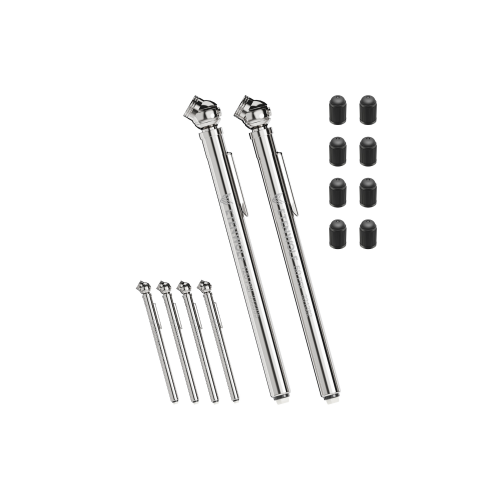 ETENWOLF G101 stainless steel mechanical pencil tire pressure gauge 2-pack with valve caps