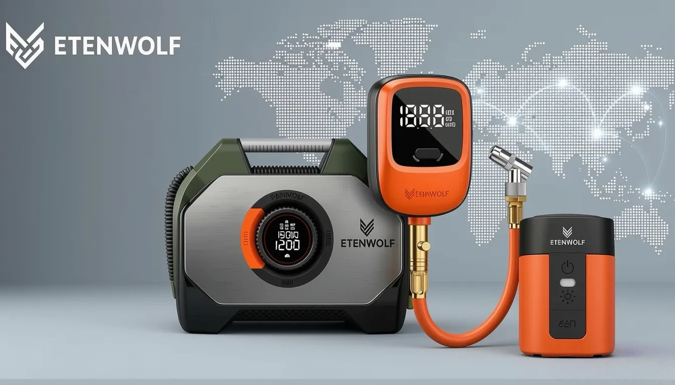 ETENWOLF global market distribution channels and smart tire inflator products promo image