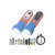 ETENWOLF L1 2-pack kids rechargeable LED flashlights in blue and orange, featuring USB-C charging cable and 10 interchangeable DIY cartoon panels.