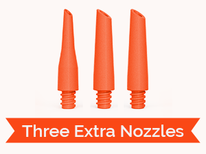 Three extra orange extension nozzles for the ETENWOLF electric balloon pump