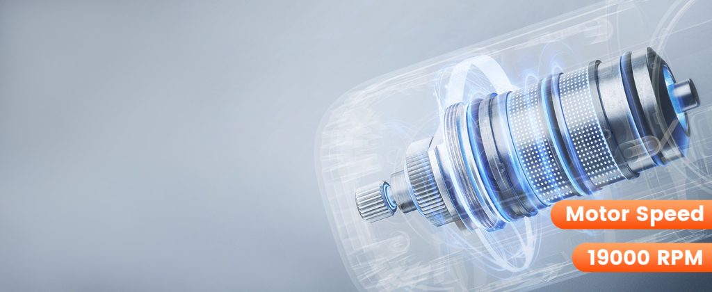 Internal structure of ETENWOLF S1 showing the 19000 RPM high-speed powerful motor