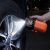 Using ETENWOLF S1 built-in LED emergency light to inflate a tire at night