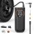 ETENWOLF S1 black tire inflator with various nozzles for car, motorcycle, bike, and balls