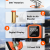 Infographic of ETENWOLF T600 features: 360-degree rotating nozzle, built-in air bleeder valve, backlit digital display, and heavy-duty 3-proof PCB design.