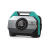 ETENWOLF Vortex S6 portable air compressor in dark cyan, heavy duty tire inflator with digital display for professional off-road use